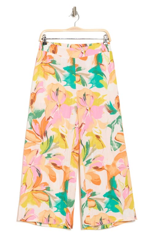 GEMMA + JANE GEMMA + JANE FLORAL WIDE LEG PULL-ON PANTS