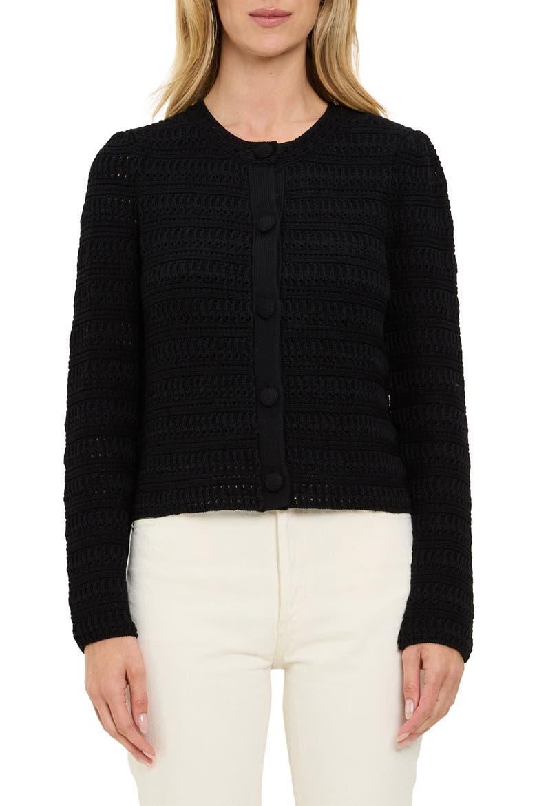 Winona Cardigan, Alternate, color, BLACK