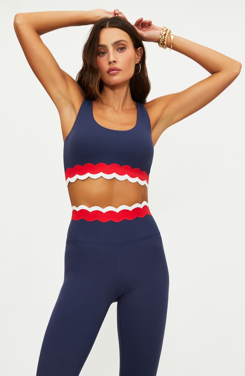 Beach Riot Stacy Scallop Colorblock Rib Leggings, Alternate, color, Twilight Firework Colorblock