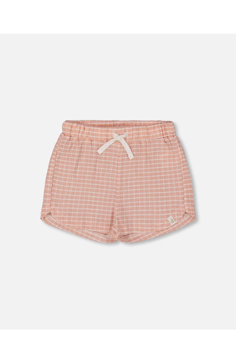 Deux par Deux Little Girl's Crinkle Short Light Old Pink, Main, color,