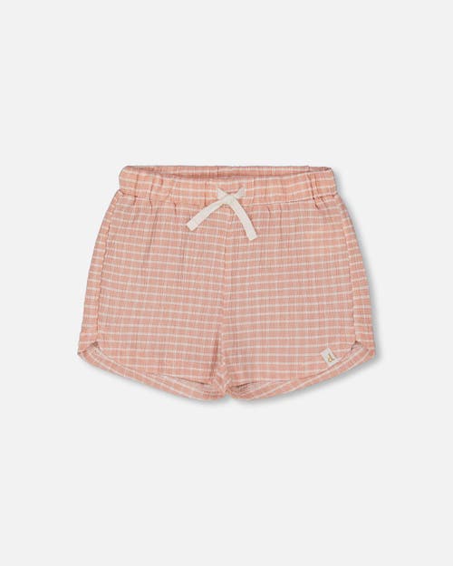 Deux Par Deux Little Girl's Crinkle Short Light Old Pink In Light Old Pink