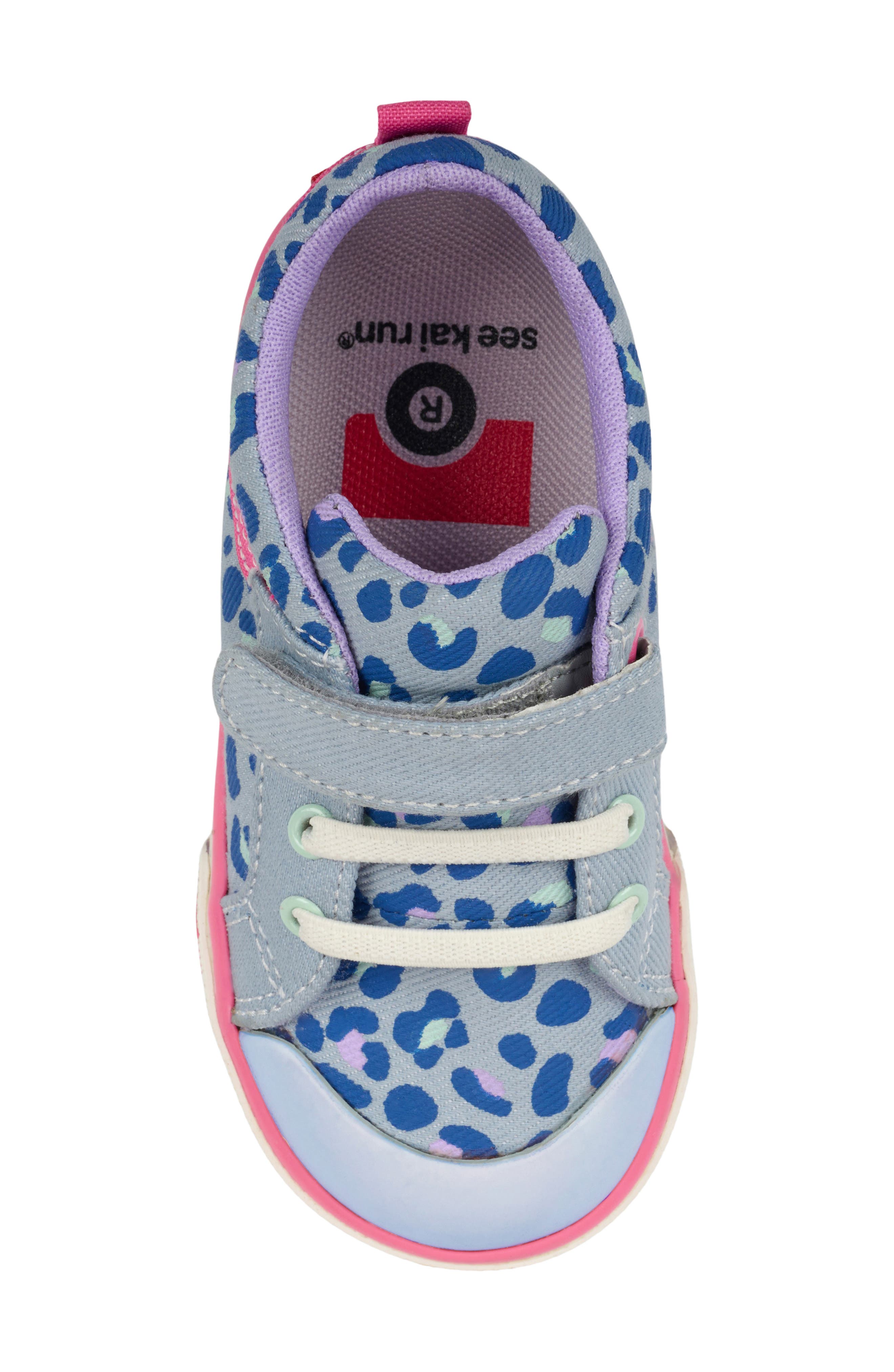 See Kai Run Kids' Kristin Sneaker, Alternate, color, Sky Blue/Leopard