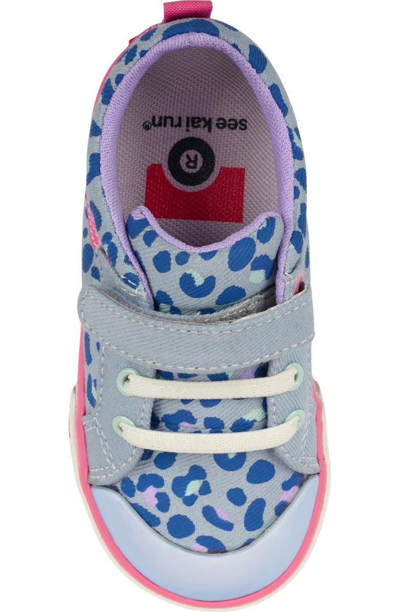 See Kai Run Kids' Kristin Sneaker, Alternate, color, Sky Blue/Leopard