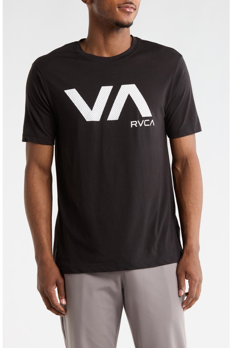 Logo Blur Sport T-Shirt, Main, color, BLACK