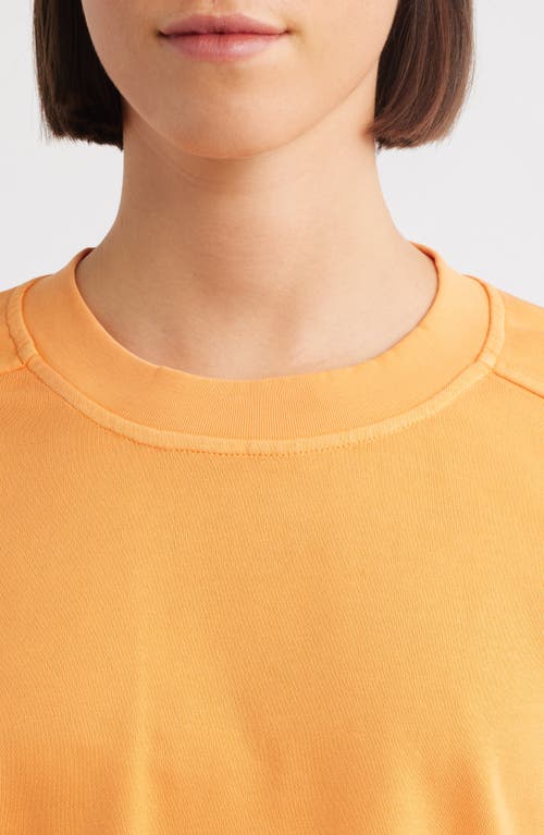 City Blues Brie Boxy Short Sleeve Sweatshirt In Yellow