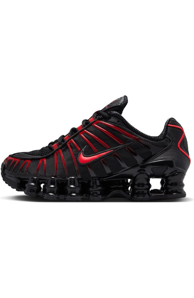 Nike Kids' Shox TL Sneaker, Alternate, color, Black/ Black/ Light Crimson