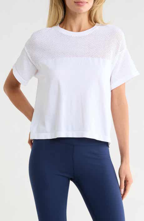 90 DEGREE BY REFLEX Seamless Net Worth Boxy T-Shirt