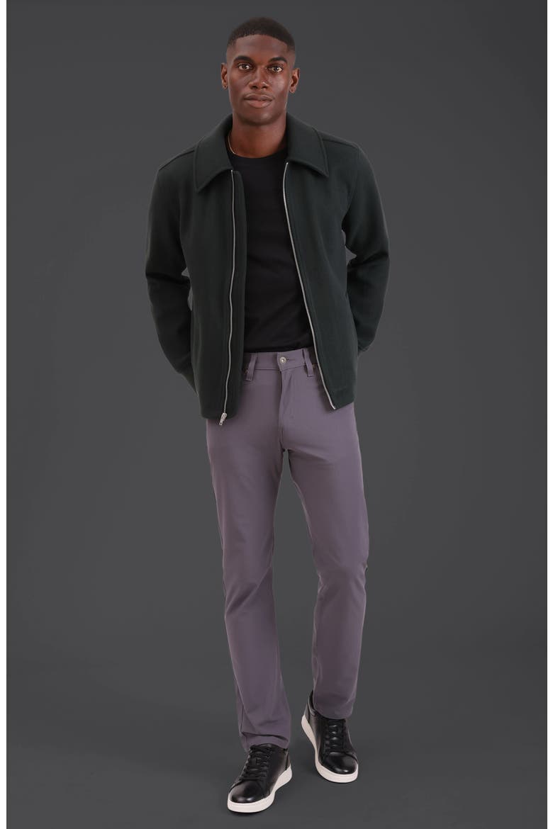 Knit Bomber Jacket, Alternate, color, FOREST GREEN