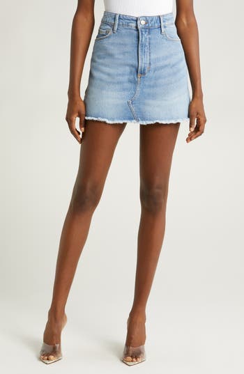 Good American Denim Miniskirt In Indigo597