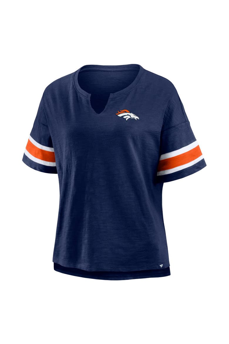 Women's Fanatics Navy Denver Broncos Redzone Curl Route T-Shirt, Alternate, color, Navy