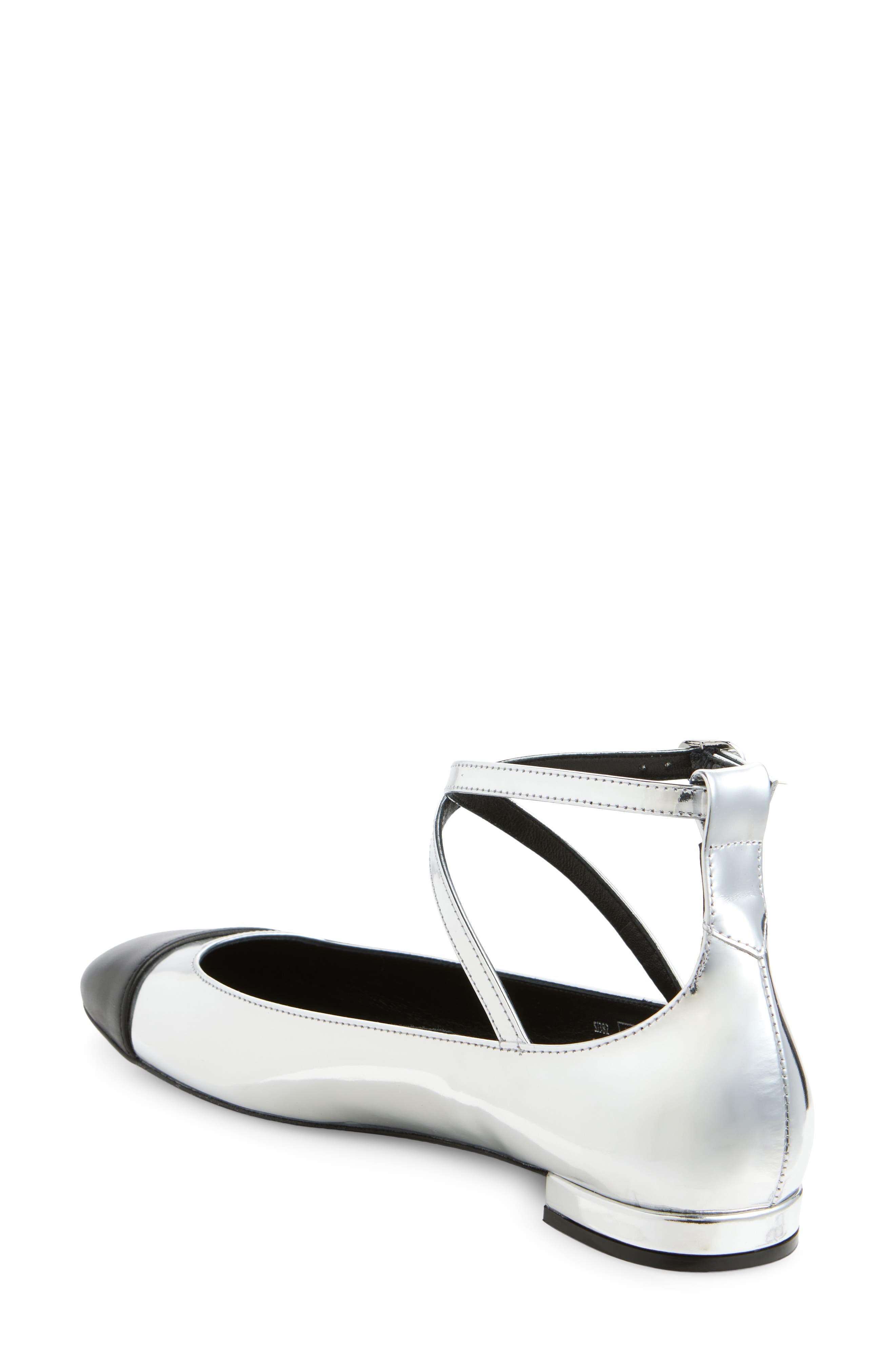 Stuart Weitzman Eden Cross Strap Ballet Flat, Alternate, color, 