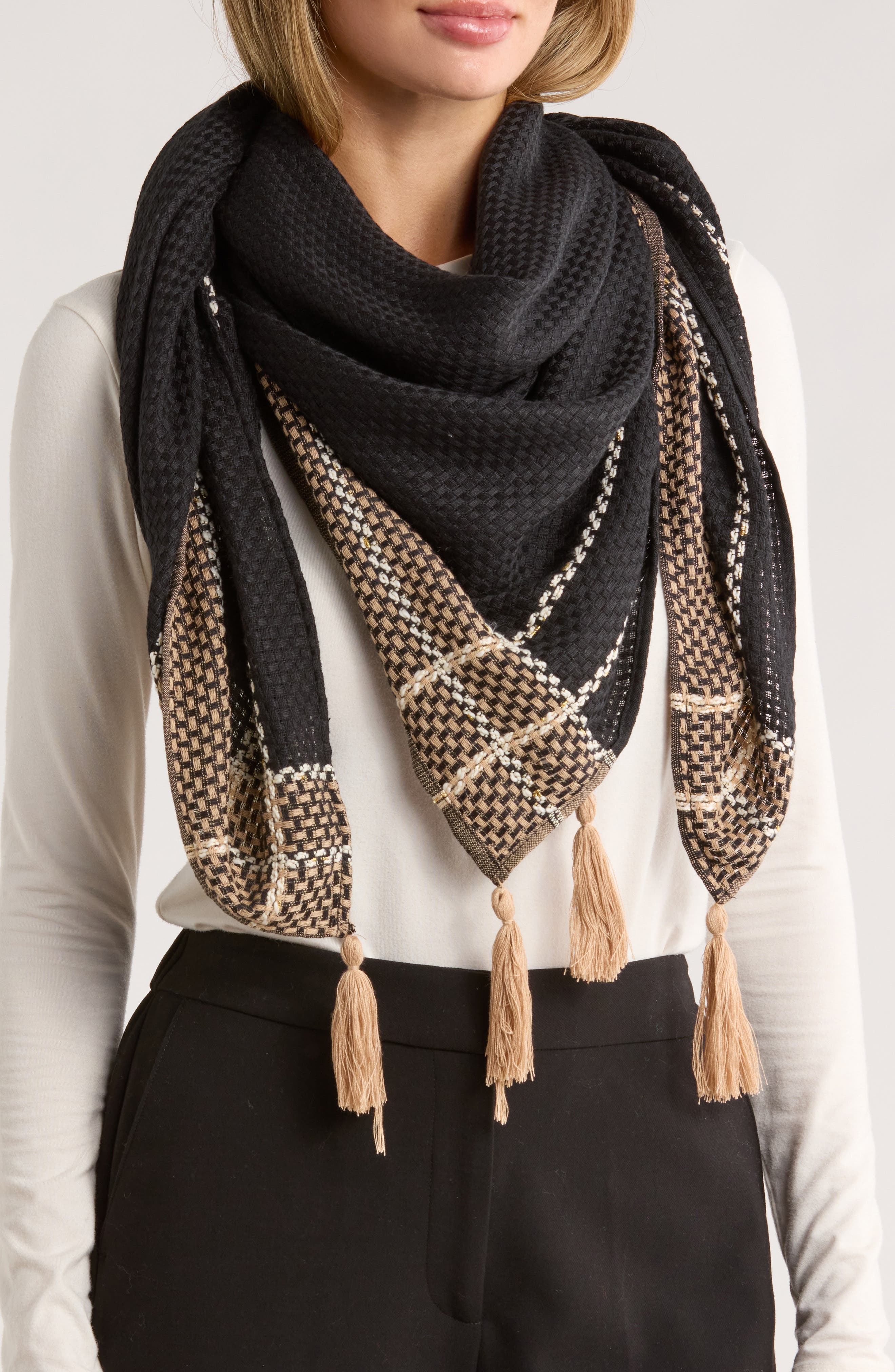 Vince Camuto Basket Weave Scarf