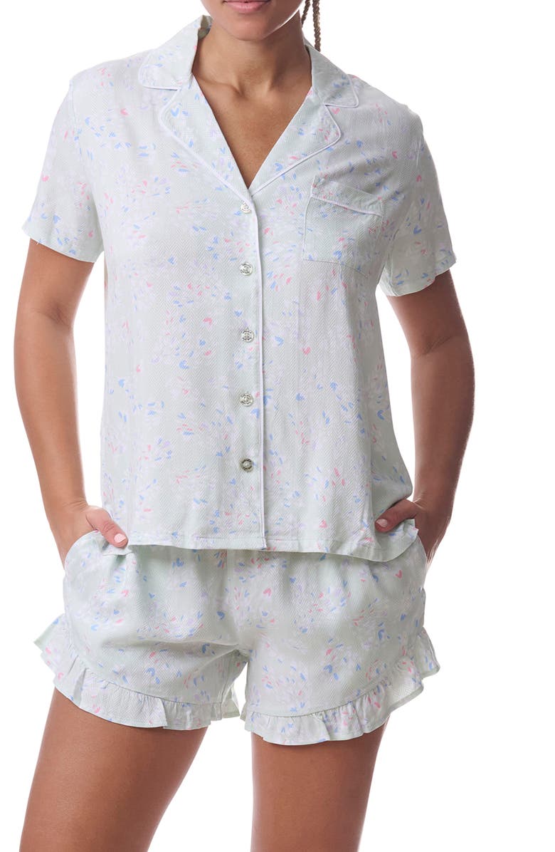 Splendid Print Short Pajamas, Alternate, color, 