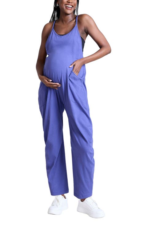 Sleeveless Relaxed Fit Maternity Jumpsuit