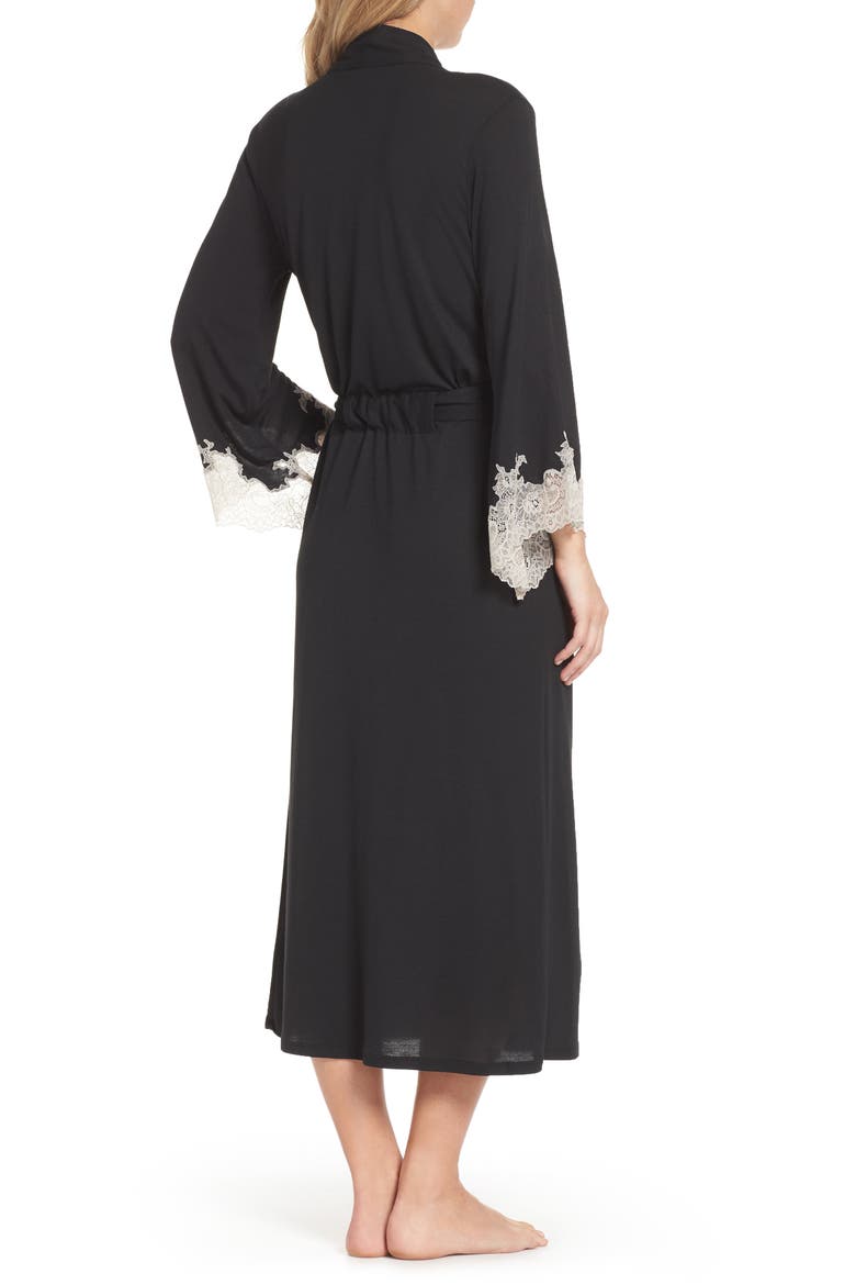 Luxe Shangri-La Robe, Alternate, color, BLACK