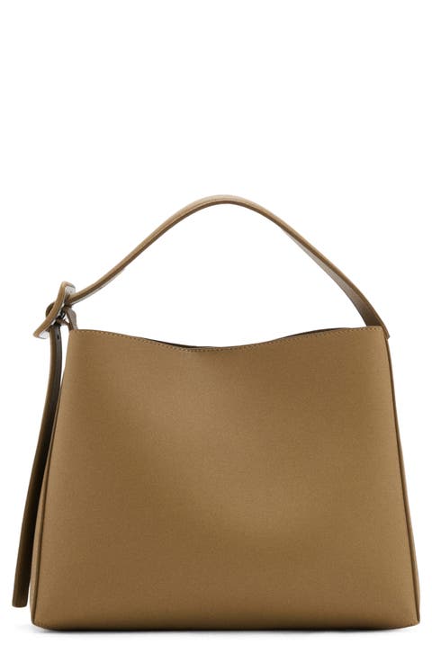 Faux Leather Crossbody Bag