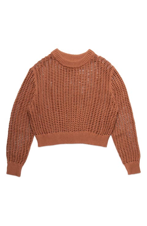 Einar Crop Open Stitch Sweater
