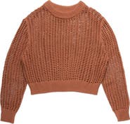 DELUC Einar Crop Open Stitch Sweater