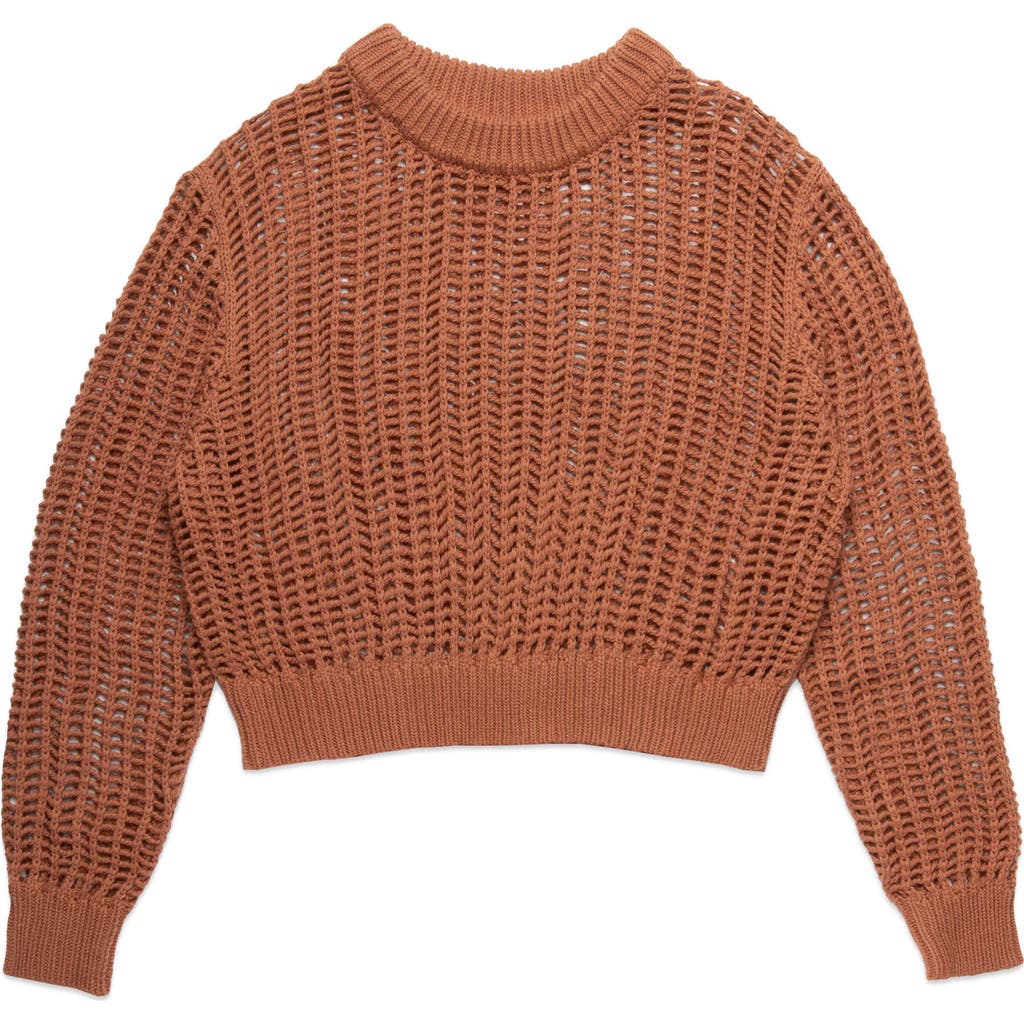 DELUC DELUC EINAR CROP OPEN STITCH SWEATER