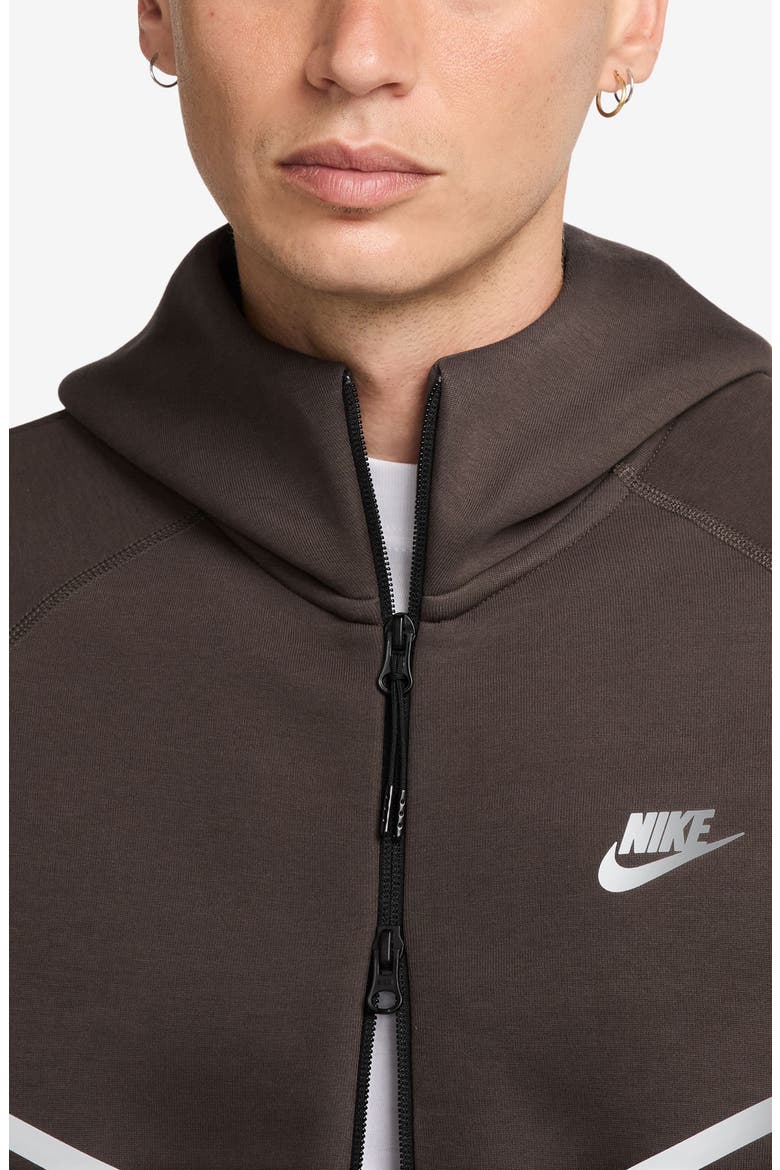 Tech Fleece Windrunner Hooded Jacket, Alternate, color, BAROQUE BROWN/ BEMIS SILVER