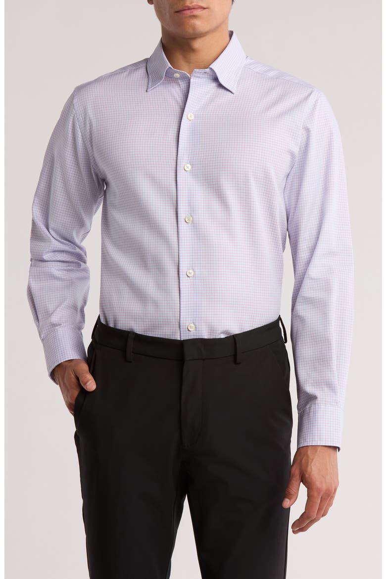 Dobby Sport Shirt, Main, color, PINK/ SKY