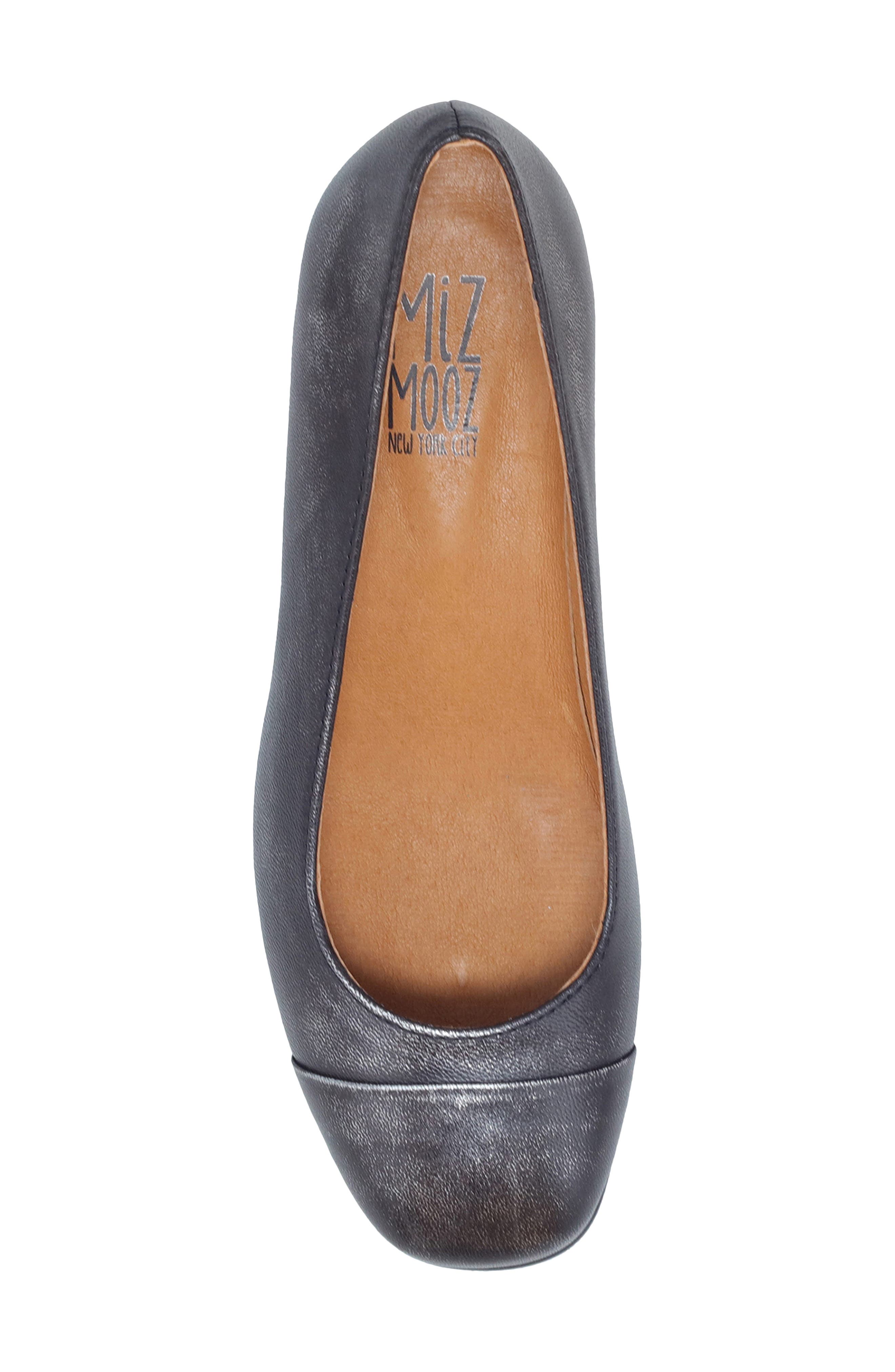 Miz Mooz Gilda Cap Toe Pump, Alternate, color, Gunmetal