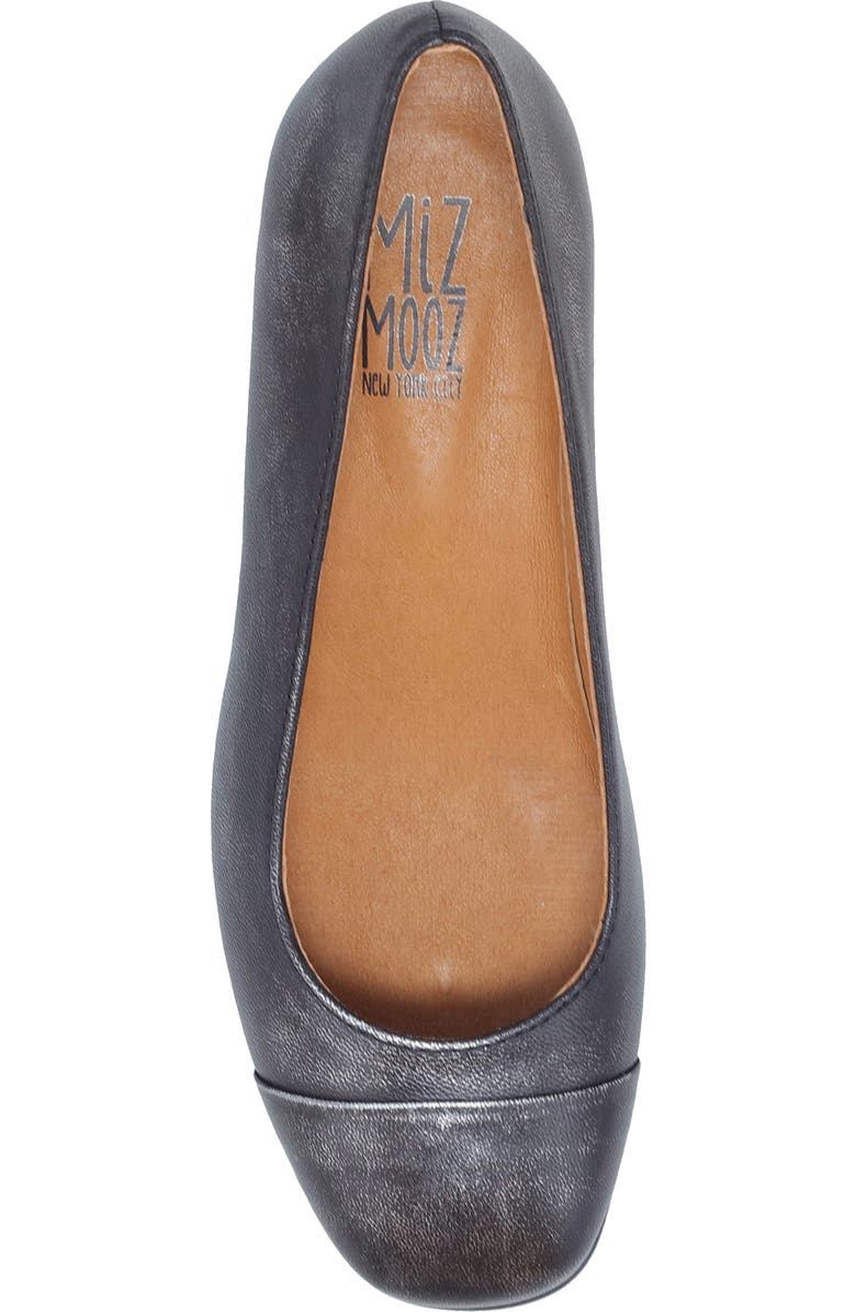 Miz Mooz Gilda Cap Toe Pump, Alternate, color, Gunmetal