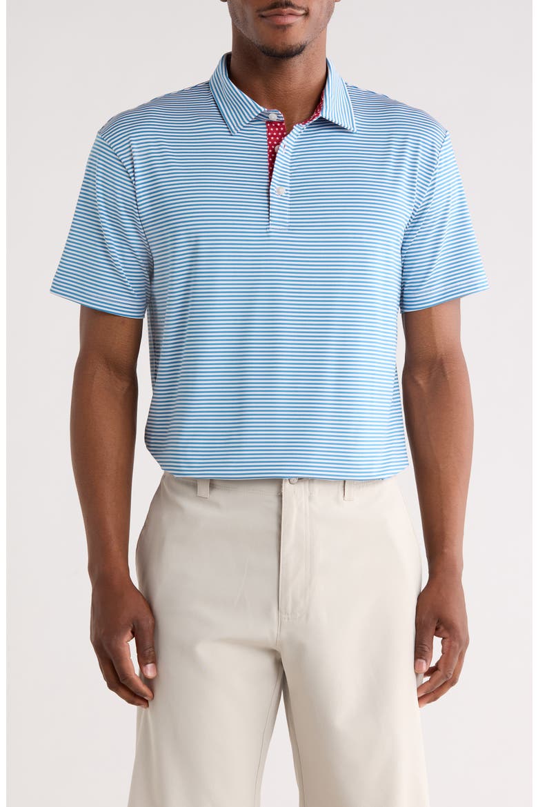 Chaska Performance Polo, Main, color, BLUE