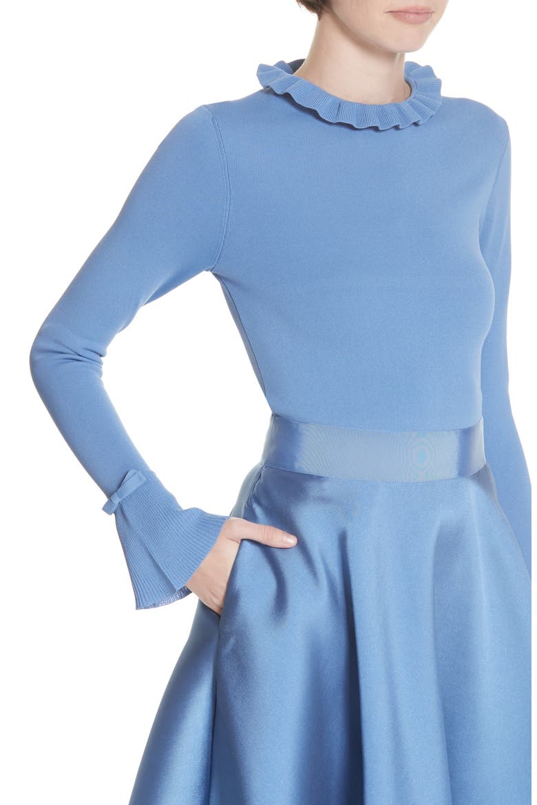 Zadi Fit & Flare Dress, Alternate, color, MID BLUE