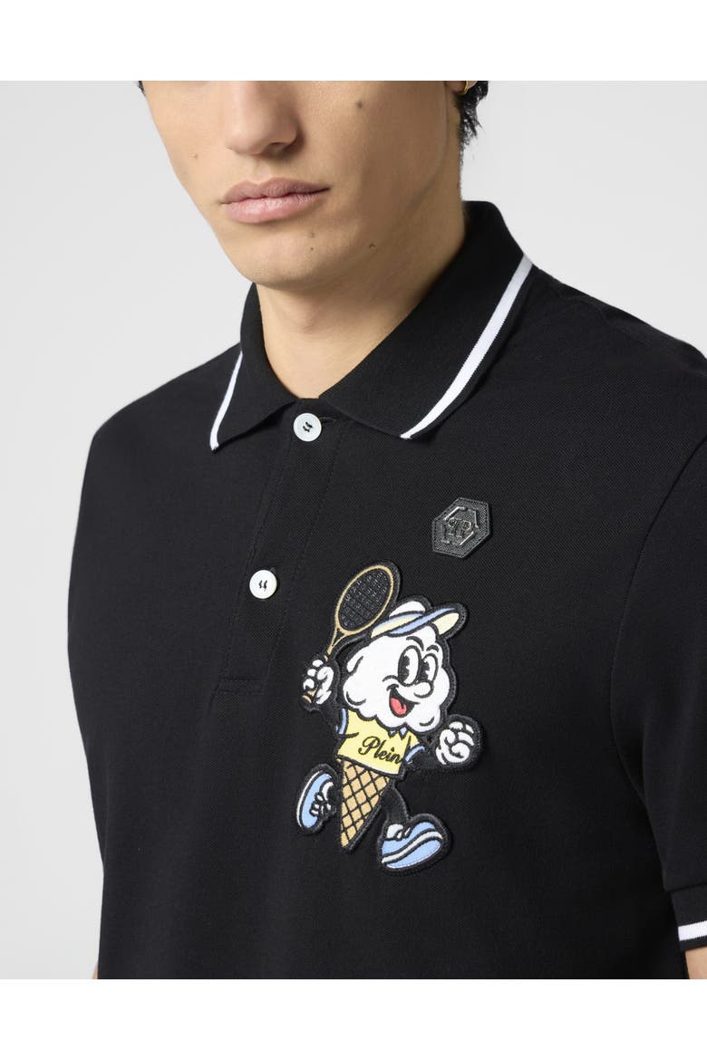 Polo T-Shirt Gelato Monsters Men, Alternate, color, black