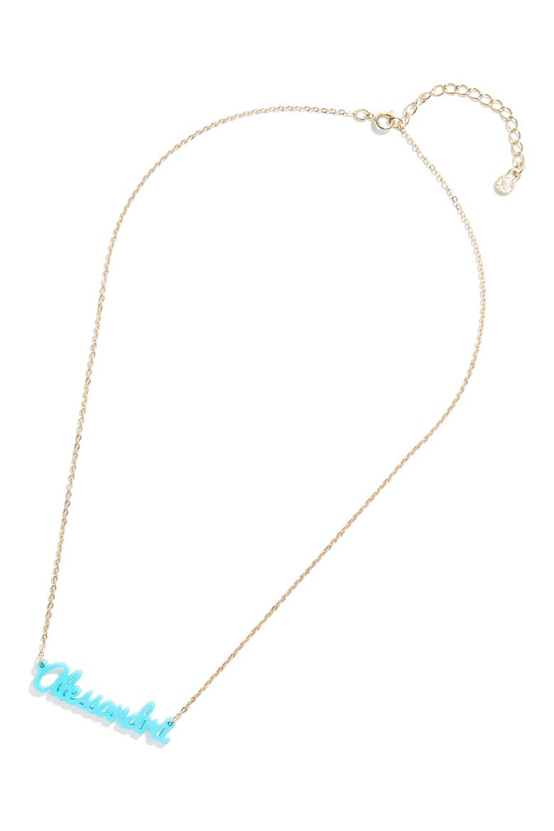 Personalized Pendant Necklace, Alternate, color, SAND