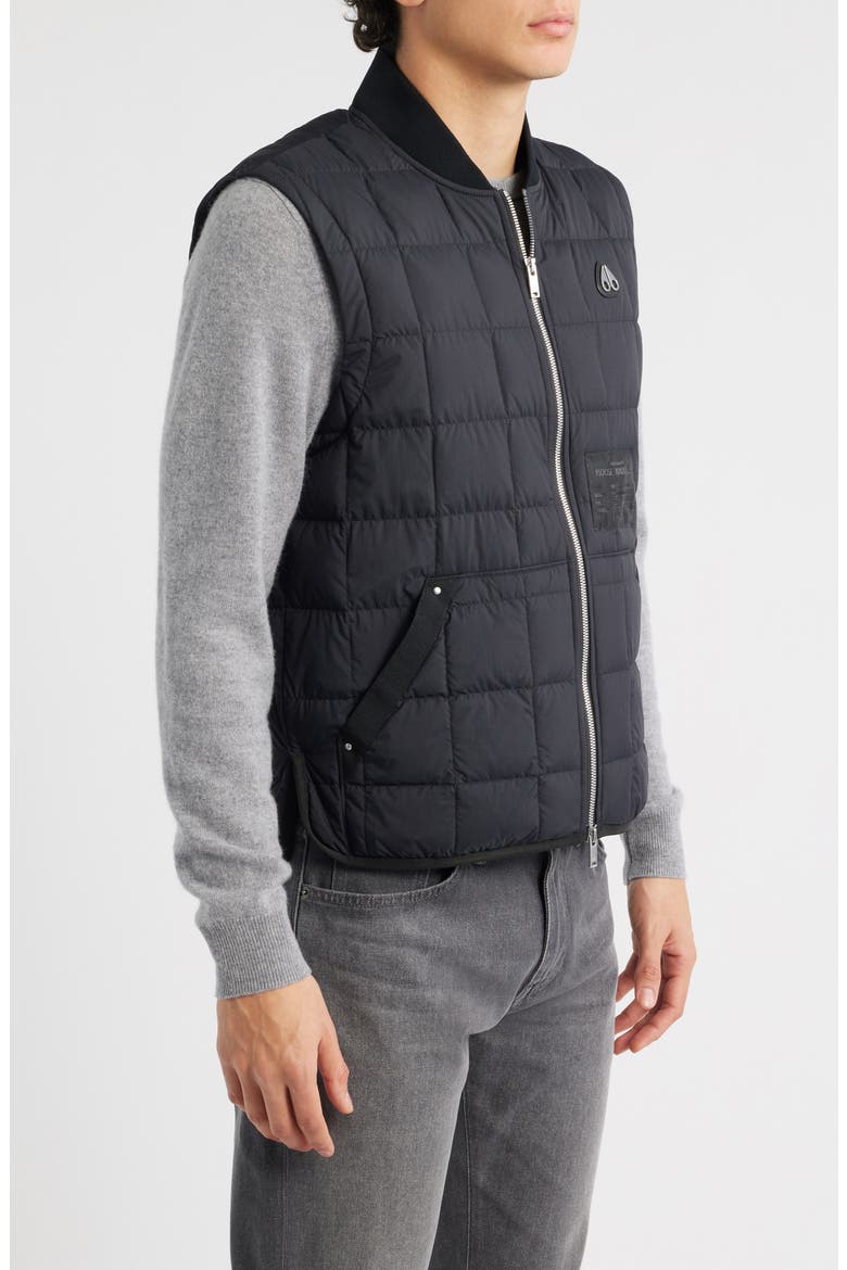Quilted Down Liner Vest, Alternate, color, BLACK