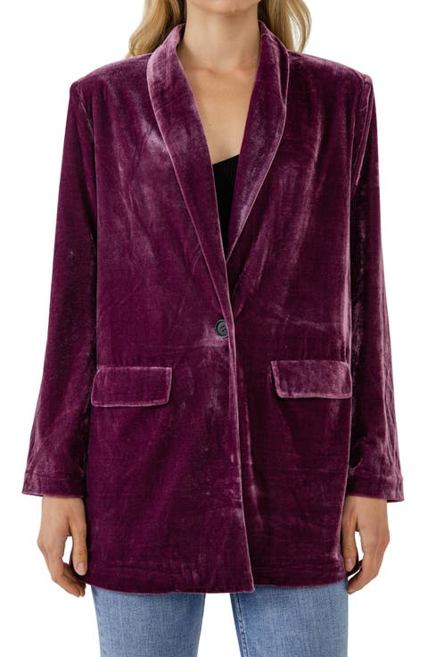 Velvet Blazer