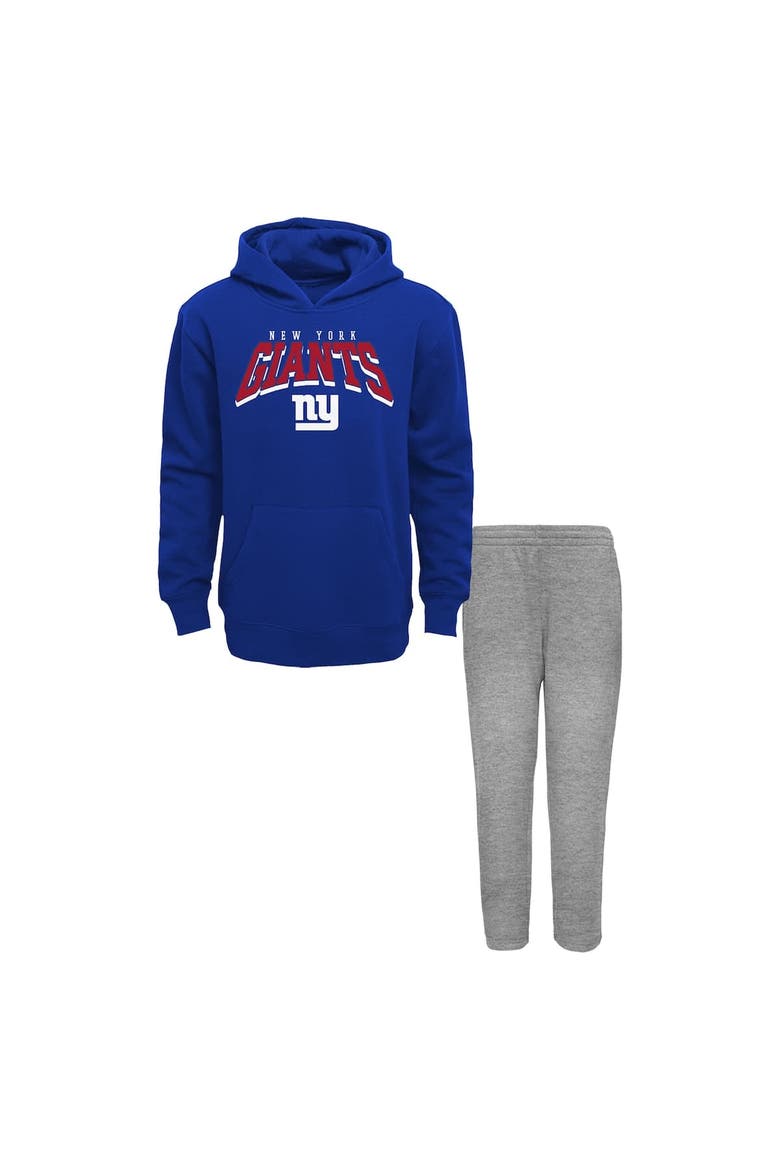 Youth  New York Giants Dynamic Duo Fleece Pullover Hoodie & Sweatpants Set, Main, color, Royal