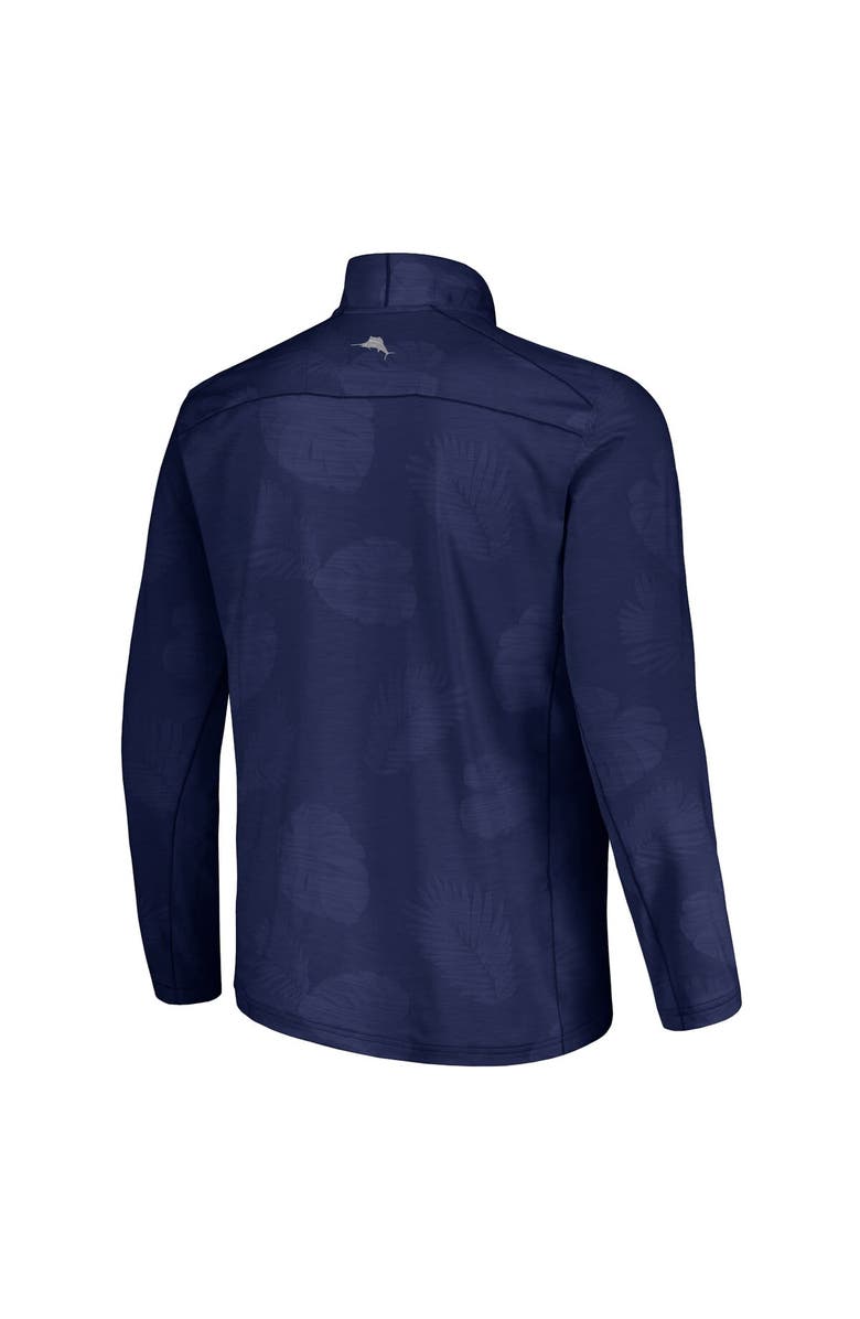 Tommy Bahama Men's Tommy Bahama Navy Navy Midshipmen Delray Frond IslandZone Half-Zip Jacket, Alternate, color, 