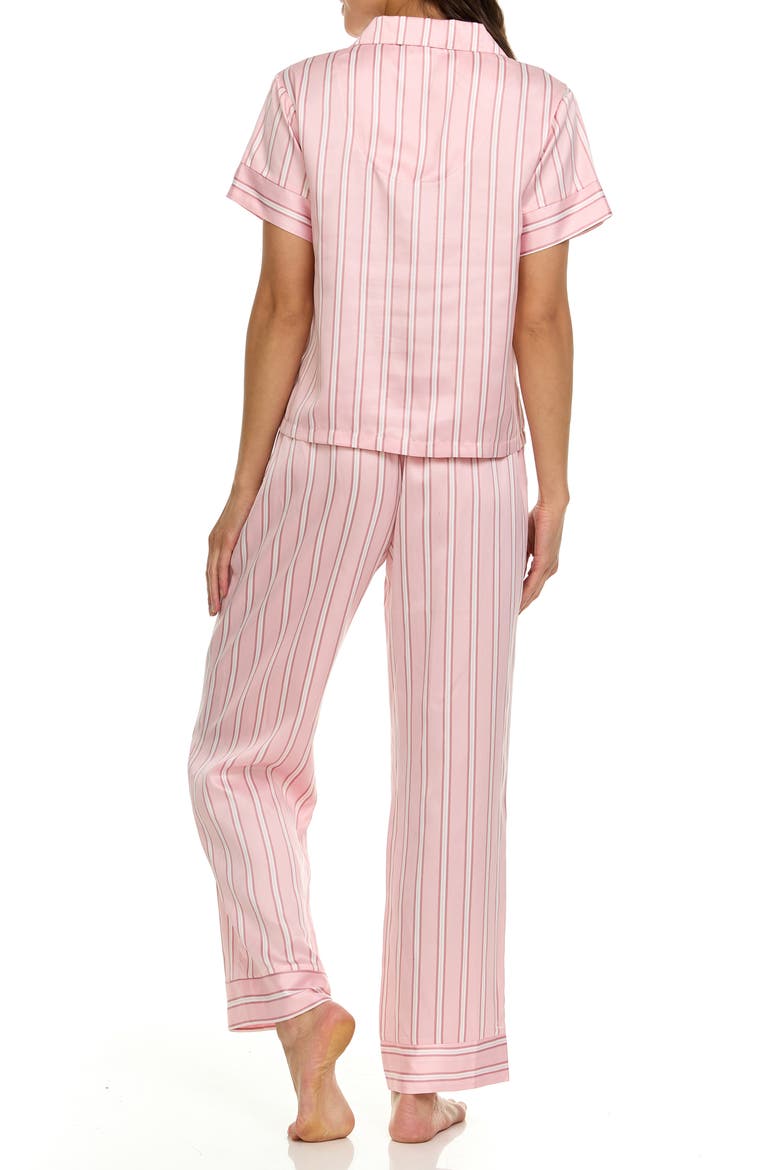Nicole Stripe Pajamas, Alternate, color, PINK