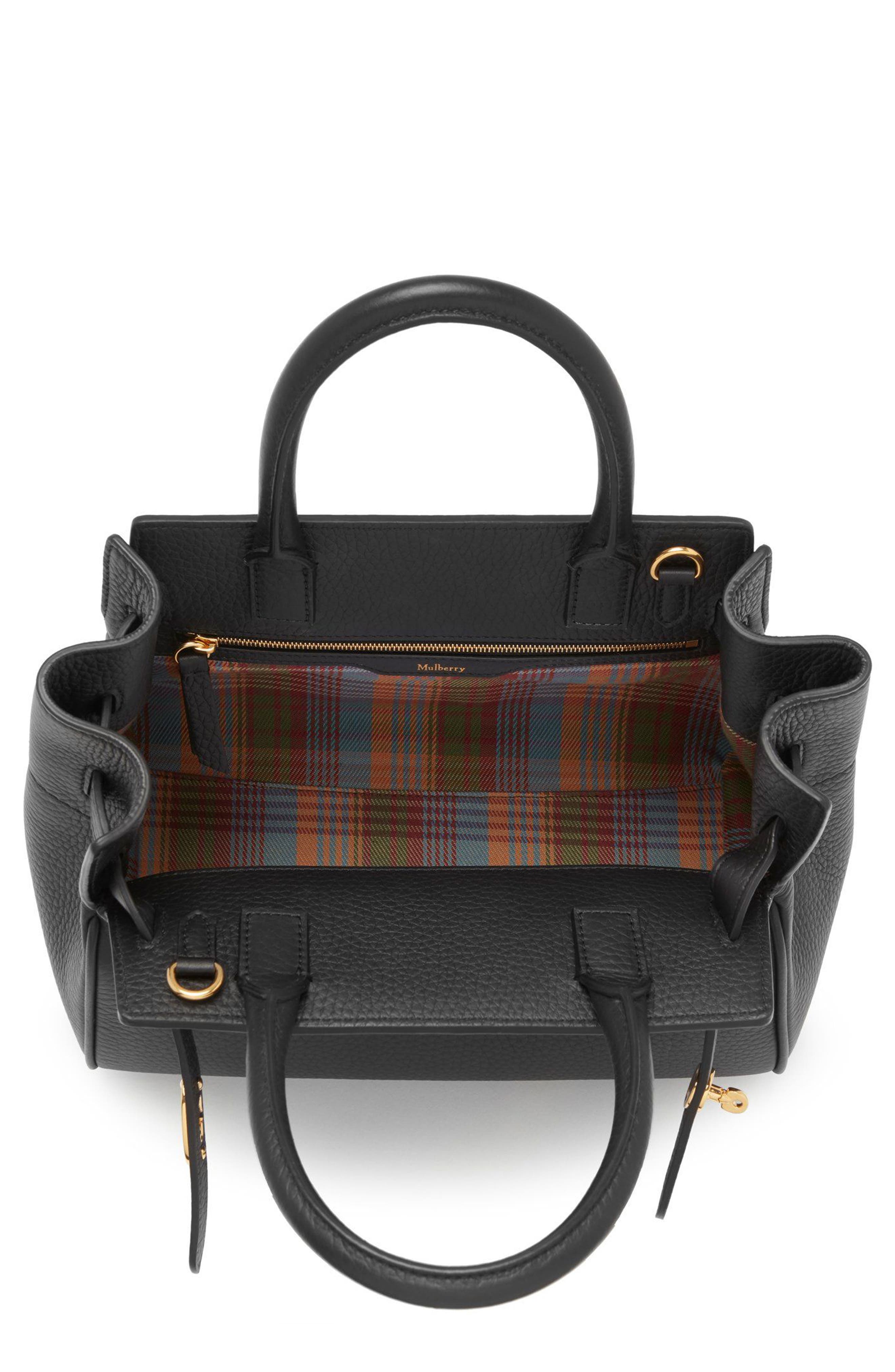 Mulberry Small Belted Bayswater Convertible Leather Satchel, Alternate, color, 