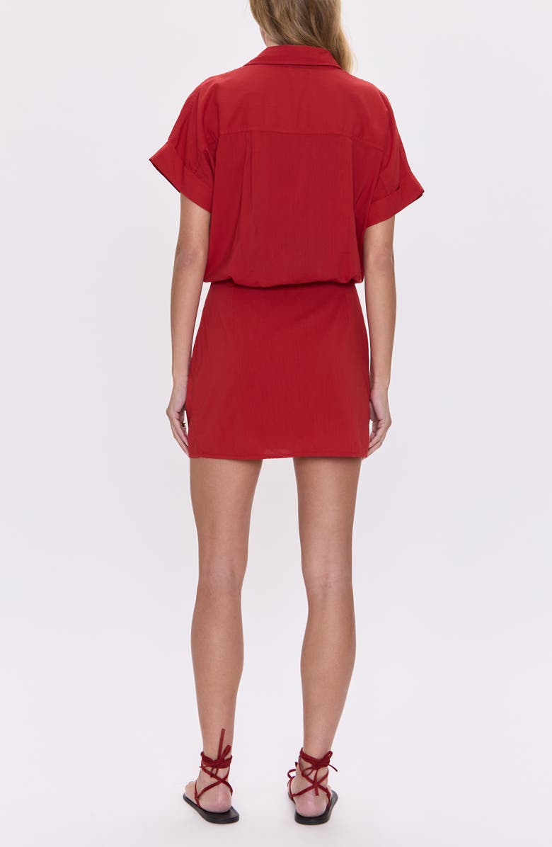 Pistola Blythe Stretch Cotton Mini Shirtdress, Alternate, color, Samba