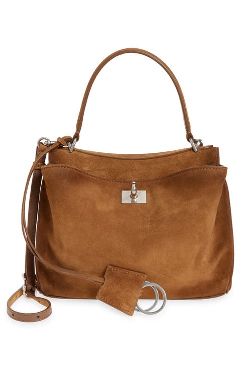 Small Rodeo Suede Top Handle Bag