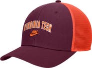 Nike Men's Nike Maroon Virginia Tech Hokies Vintage Arch Rise Performance Trucker Adjustable Hat