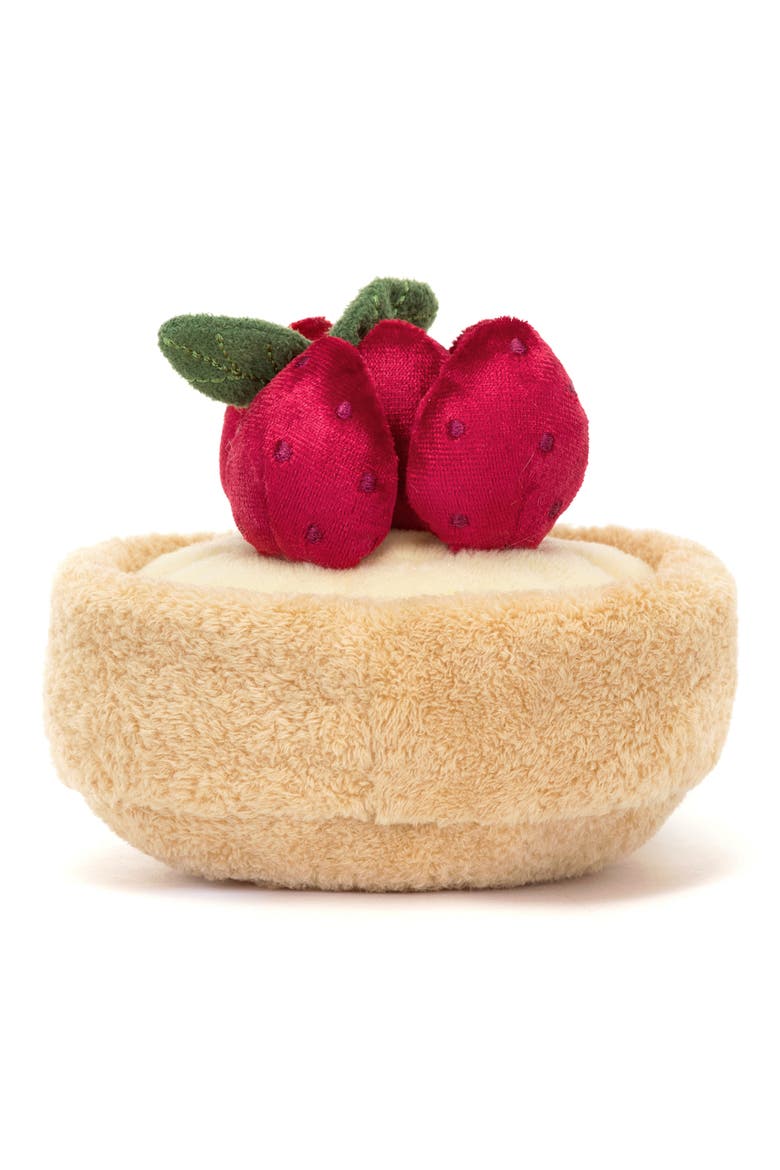 Amuseables Fleurette Tarte Aux Fraises 4.5-Inch Plushie, Alternate, color, BEIGE MULTI