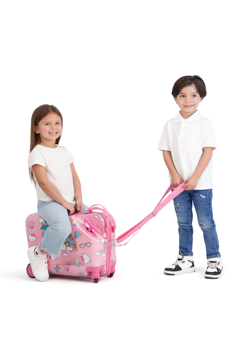 Hello Kitty Ride-on Luggage Summer Time Kids 14.5" luggage, Alternate, color, PINK