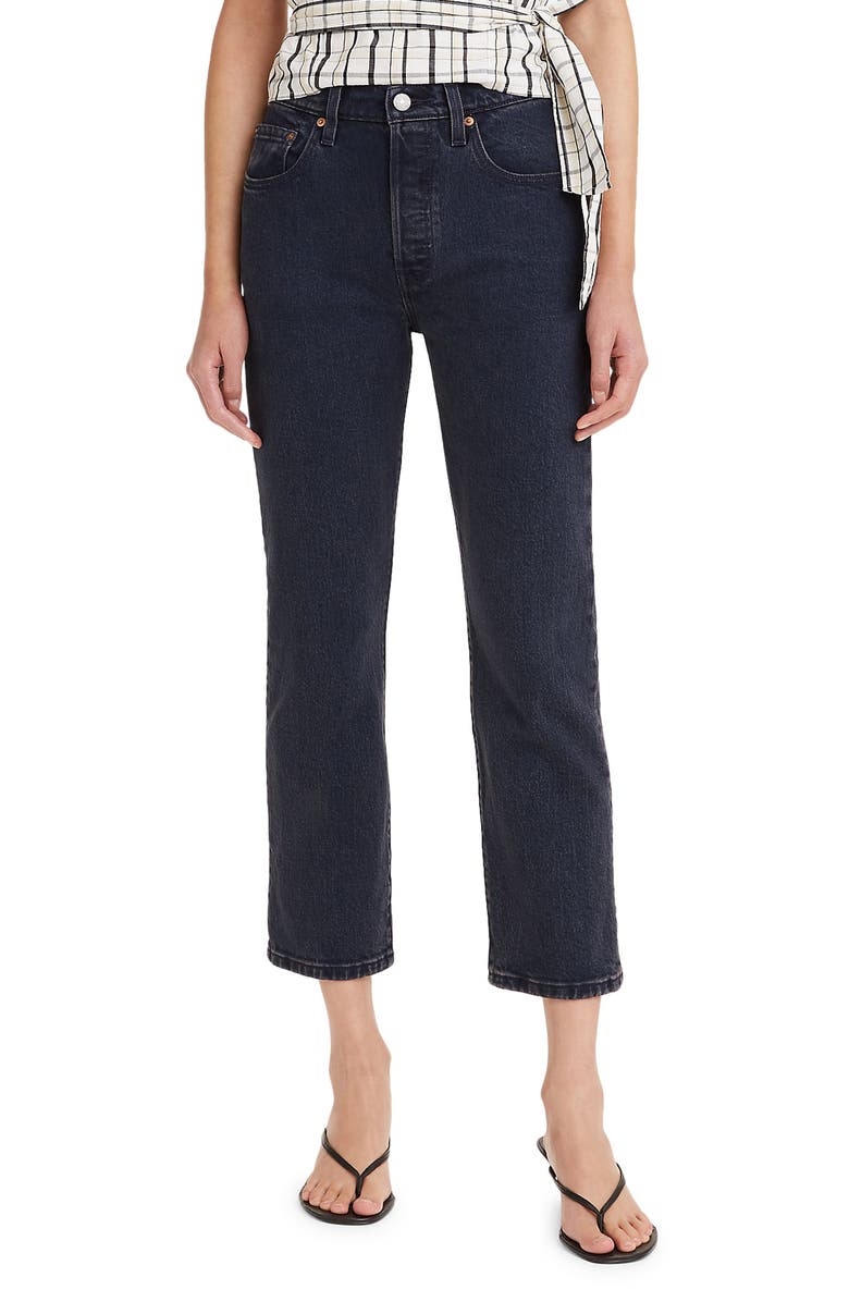 Levi's<sup>®</sup> Levi’s<sup>®</sup> 501<sup>®</sup> High Waist Crop Straight Leg Jeans, Main, color,
