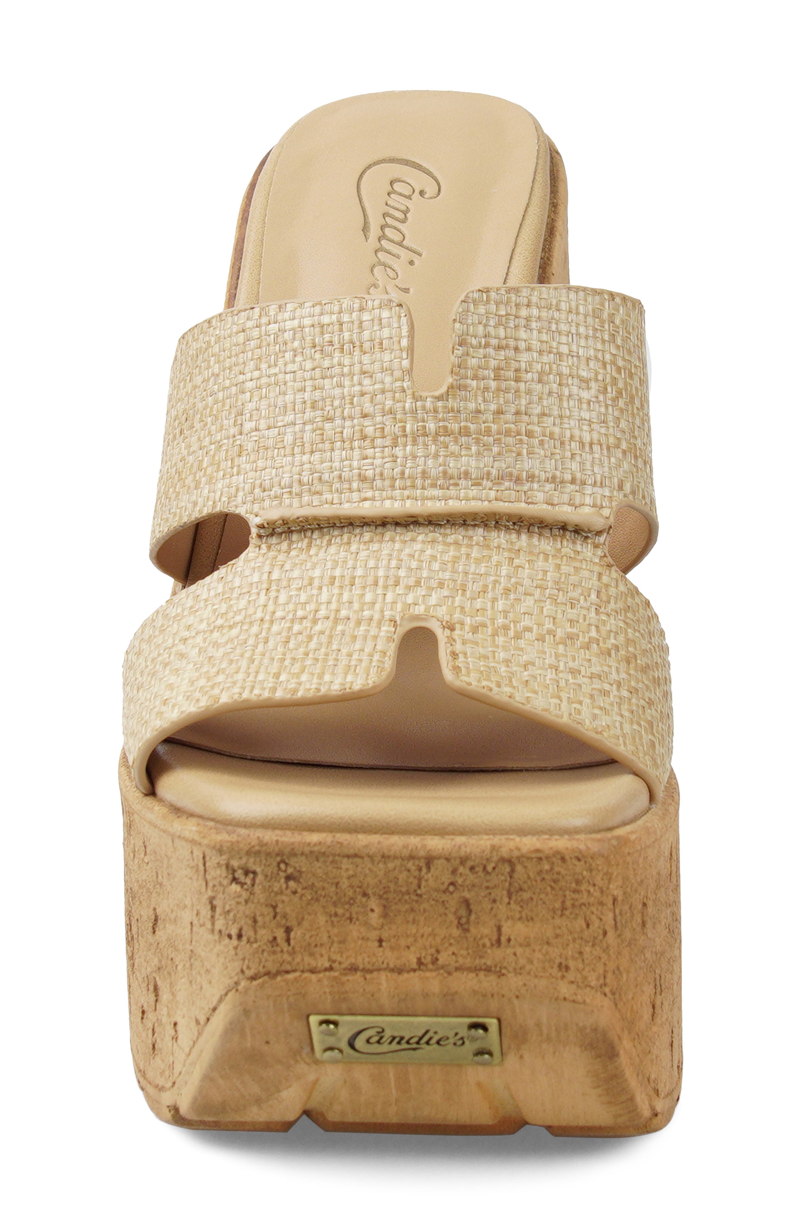 Marabelle Platform Wedge Slide Sandal, Alternate, color, NATURAL