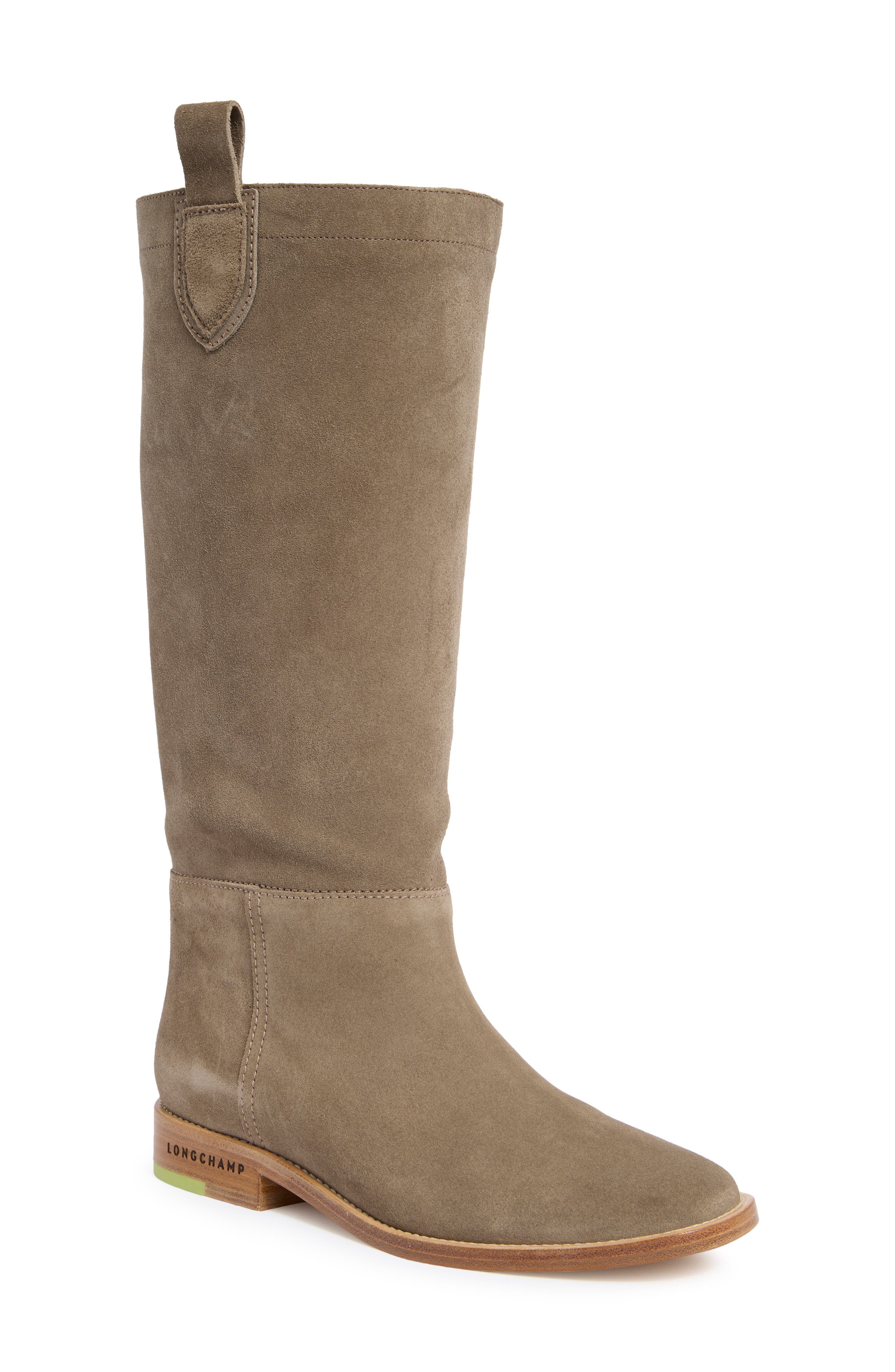 Longchamp Tall Boot, Main, color, Taupe