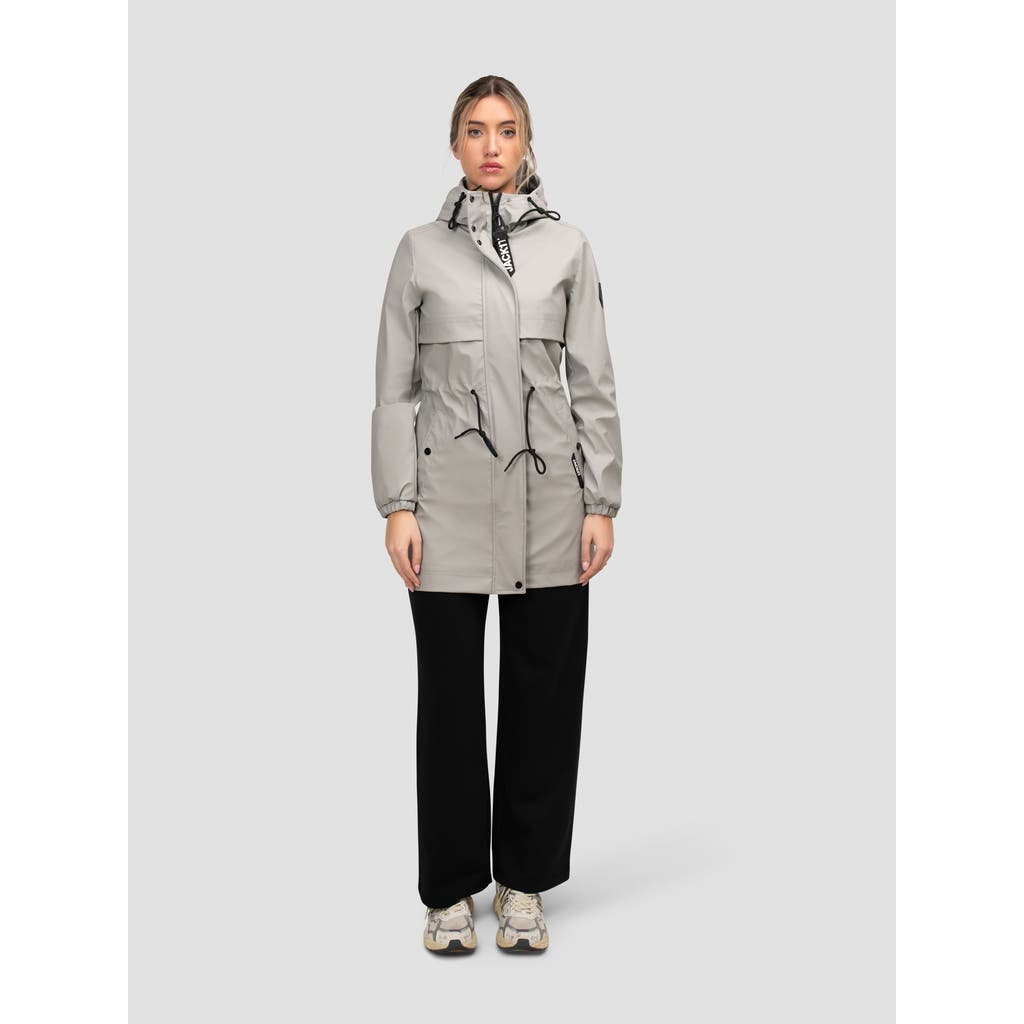 Jack1t Aurora Cape Raincoat In Gray