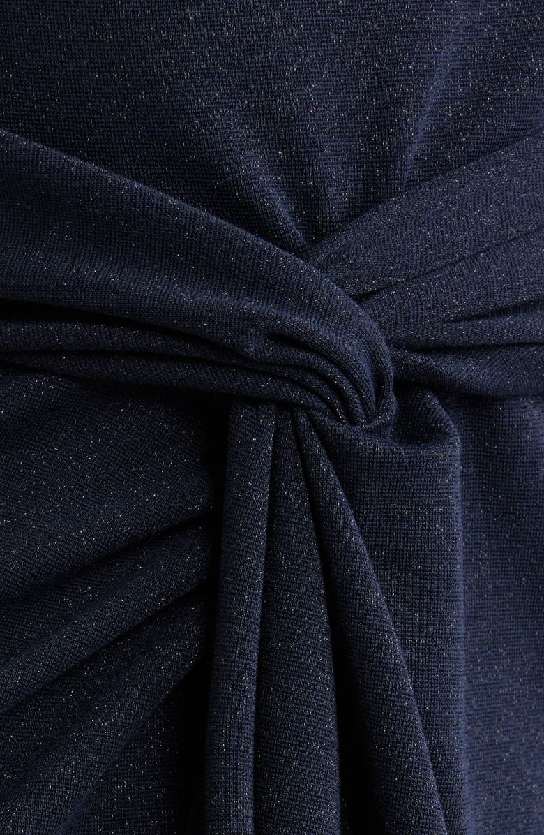 Chiara Boni La Petite Robe Sugar Off the Shoulder Gown, Alternate, color, Blu Notte