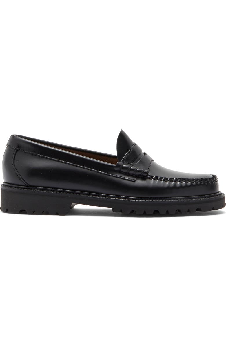 G.H.BASS Layton Leather Penny Loafer, Alternate, color, Black Black