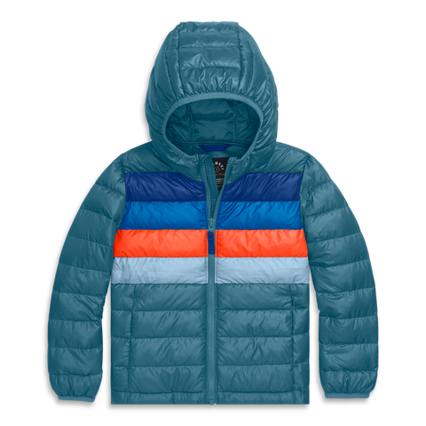 Kids Puffer Jacket In Rainbow Stripe (Toddler, Little Kid, & Big Kid)