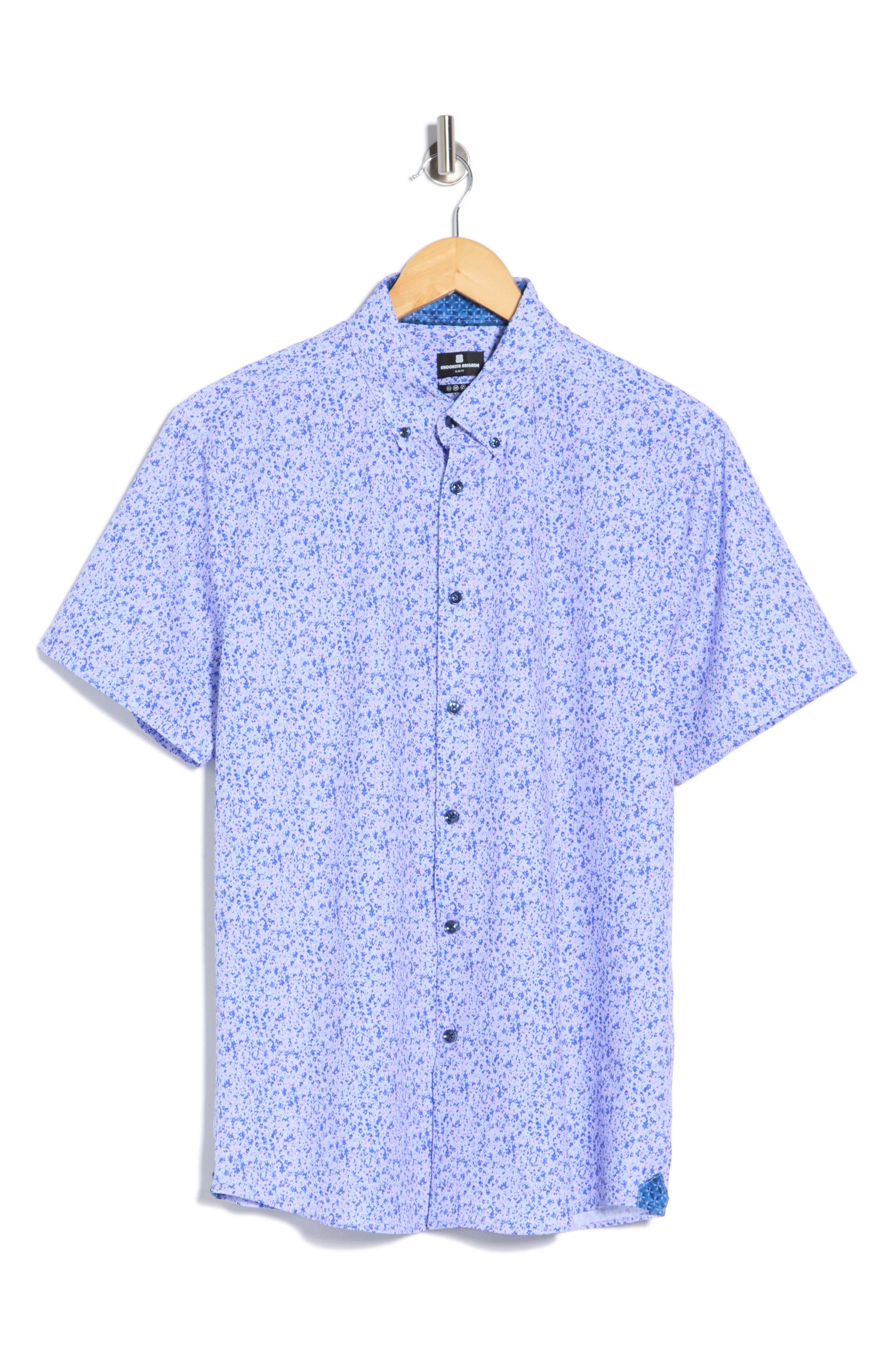 Brooklyn Brigade Mini Splatter Woven Short Sleeve Shirt